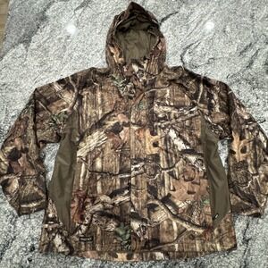 Gander Mountain Tech20 Camo Hunting Jacket Hoodie 2XL Waterproof Breathable